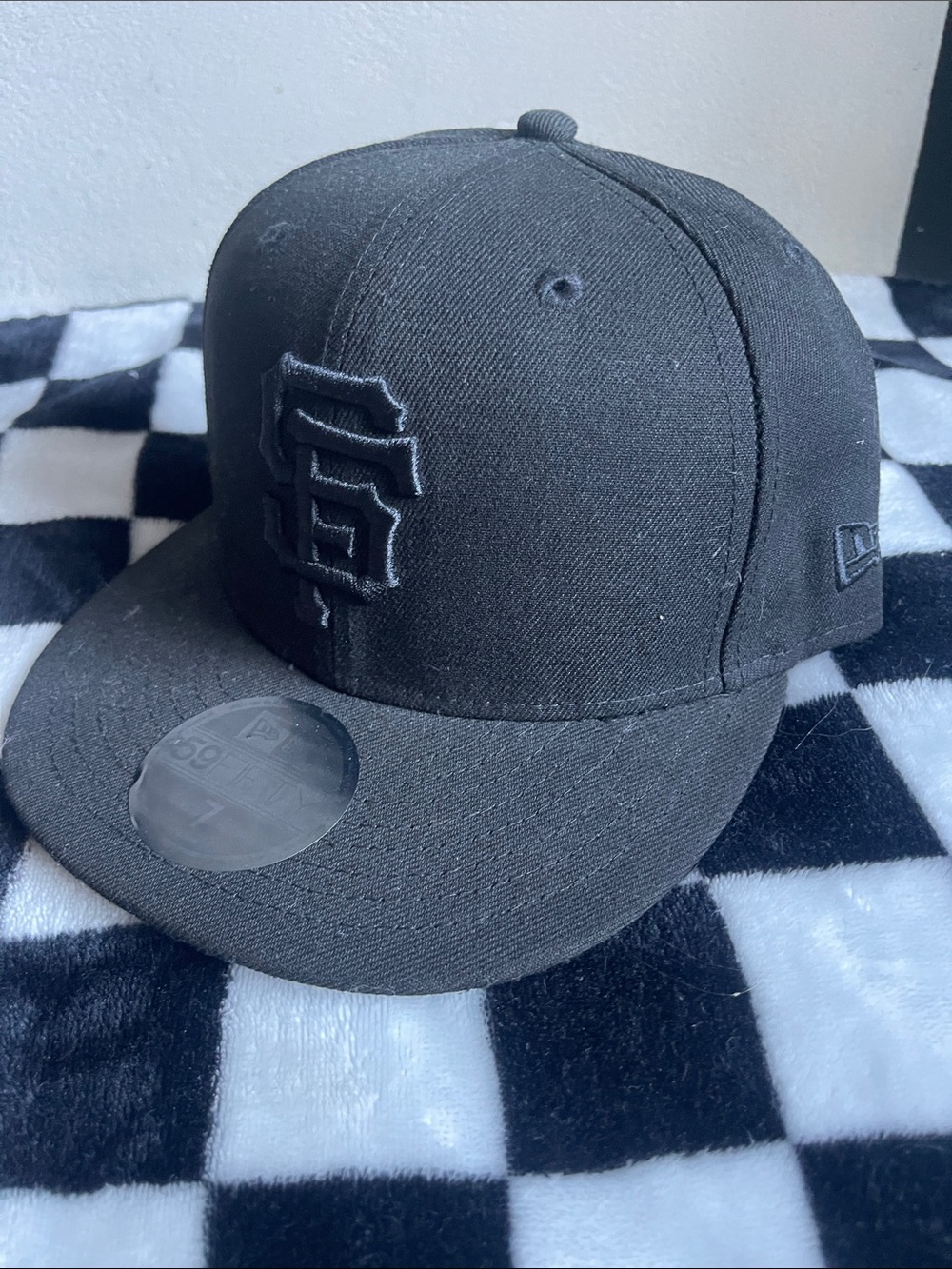 New Era Black SF Logo Fitted Hat